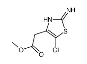 methyl 2-(2-amino-5-chloro-1,3-thiazol-4-yl)acetate结构式
