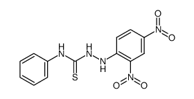 2-(2',4'-dinitrophenyl)-N-phenyl-1-hydrazinecarbothioamide结构式