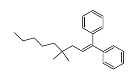(4,4-dimethylnon-1-ene-1,1-diyl)dibenzene Structure
