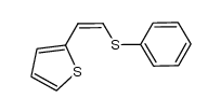 (Z)-2-(2-(phenylthio)vinyl)thiophene Structure