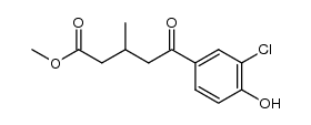 methyl 5-(3-chloro-4-hydroxyphenyl)-3-methyl-5-oxopentanoate Structure