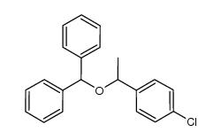 ((1-(4-chlorophenyl)ethoxy)methylene)dibenzene结构式
