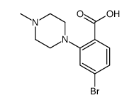 2-(4-甲基-1-哌嗪基)-4-溴苯甲酸结构式