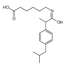 6-[2-[4-(2-methylpropyl)phenyl]propanoylamino]hexanoic acid结构式