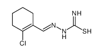 [(2-chlorocyclohexen-1-yl)methylideneamino]thiourea结构式