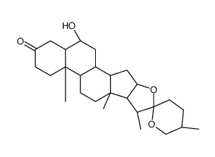 (22R,25R)-6alpha-Hydroxy-5alpha-spirostan-3-one Structure