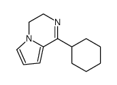 1-cyclohexyl-3,4-dihydropyrrolo[1,2-a]pyrazine结构式