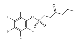 pentafluorophenyl 3-oxohexane-1-sulfonate结构式