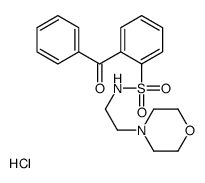 2-benzoyl-N-(2-morpholin-4-ylethyl)benzenesulfonamide,hydrochloride结构式