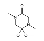 Piperazinone, 5,5-dimethoxy-1,4-dimethyl- (9CI)结构式