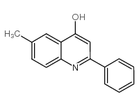 4-HYDROXY-6-METHYL-2-PHENYLQUINOLINE Structure