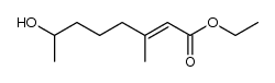 Ethyl 3-methyl-7-hydroxy-2ξ-octenoate结构式