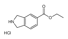 ethyl 2,3-dihydro-1H-isoindole-5-carboxylate,hydrochloride structure