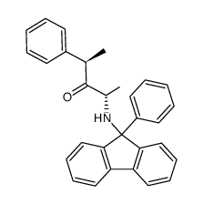 (2S,4R)-2-(N-(9-phenylfluoren-9-yl)amino)-4-phenyl-3-pentanone Structure