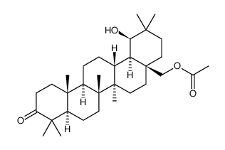 28-acetoxy-3-oxoolean-19(β)-ol结构式