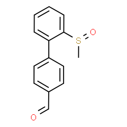 2'-(methylsulfinyl)[1,1'-biphenyl]-4-carbaldehyde结构式