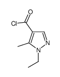 1-Ethyl-5-methyl-1H-pyrazole-4-carbonyl chloride结构式
