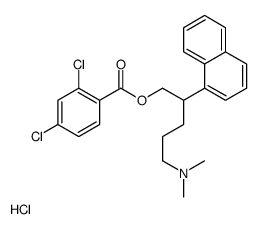[5-(dimethylamino)-2-naphthalen-1-ylpentyl] 2,4-dichlorobenzoate,hydrochloride Structure