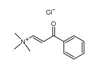 trimethyl-(3-oxo-3-phenyl-propenyl)-ammonium, chloride Structure