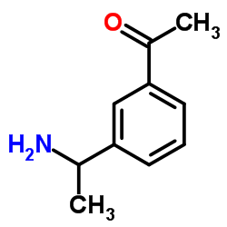 1-[3-(1-Aminoethyl)phenyl]ethanone Structure