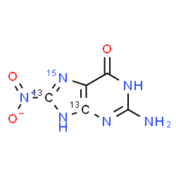 2-amino-8-nitro-3,7-dihydropurin-6-one Structure