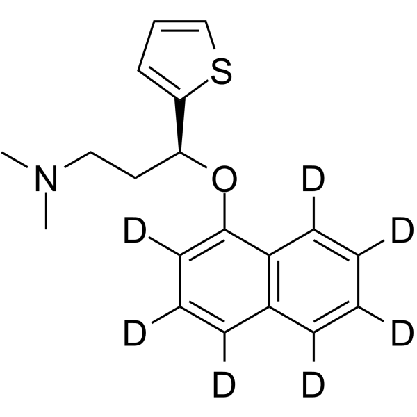 N-Methyl duloxetine-d7结构式