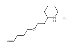 2-[2-(4-Pentenyloxy)ethyl]piperidine hydrochloride结构式