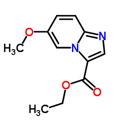 IMidazo[1,2-a]pyridine-3-carboxylic acid, 6-Methoxy-, ethyl ester结构式