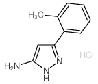 5-o-Tolyl-2H-pyrazol-3-ylamine hydrochloride Structure