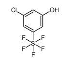 3-Chloro-5-(pentafluoro-λ6-sulfanyl)phenol Structure