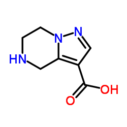 4,5,6,7-Tetrahydropyrazolo[1,5-a]pyrazine-3-carboxylic acid结构式