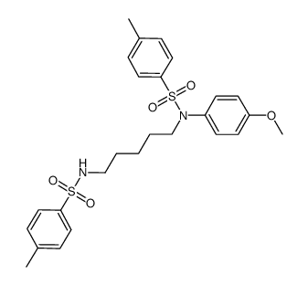 N-(4-methoxyphenyl)-4-methyl-N-(5-((4-methylphenyl)sulfonamido)pentyl)benzenesulfonamide Structure