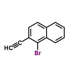 1-Bromo-2-ethynylnaphthalene结构式