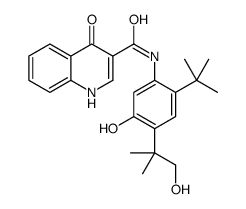 N-(2-(TERT-BUTYL)-5-HYDROXY-4-(1-HYDROXY-2-METHYLPROPAN-2-YL)PHENYL)-4-OXO-1,4-DIHYDROQUINOLINE-3-CARBOXAMIDE picture