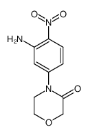 4-(3-amino-4-nitrophenyl)morpholin-3-one Structure
