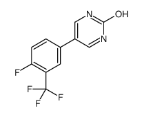 5-[4-fluoro-3-(trifluoromethyl)phenyl]-1H-pyrimidin-2-one Structure