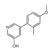 5-(4-methoxy-2-methylphenyl)pyridin-3-ol结构式