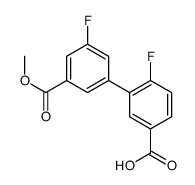 4-fluoro-3-(3-fluoro-5-methoxycarbonylphenyl)benzoic acid Structure