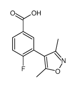 3-(3,5-dimethyl-1,2-oxazol-4-yl)-4-fluorobenzoic acid Structure