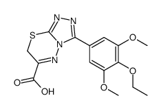 3-(4-ethoxy-3,5-dimethoxyphenyl)-7H-[1,2,4]triazolo[3,4-b][1,3,4]thiadiazine-6-carboxylic acid Structure