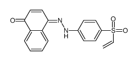 4-[(4-ethenylsulfonylphenyl)hydrazinylidene]naphthalen-1-one Structure