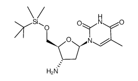 3'-Amino-5'-O-tert-butyldimethylsilyl-3'-deoxythymidine Structure