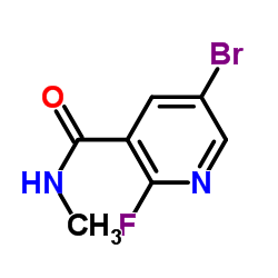 5-Bromo-2-fluoro-N-methylnicotinamide structure