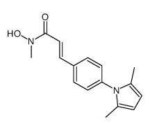 3-[4-(2,5-dimethylpyrrol-1-yl)phenyl]-N-hydroxy-N-methylprop-2-enamide结构式