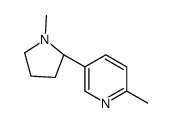 2-methyl-5-[(2S)-1-methylpyrrolidin-2-yl]pyridine Structure