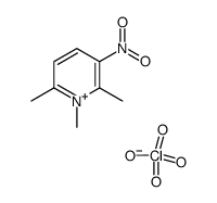 1,2,6-trimethyl-3-nitropyridin-1-ium perchlorate Structure