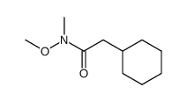 2-cyclohexyl-N-methoxy-N-methylacetamide结构式