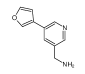 [5-(furan-3-yl)pyridin-3-yl]methanamine Structure