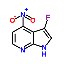 3-Fluoro-4-nitro-1H-pyrrolo[2,3-b]pyridine Structure