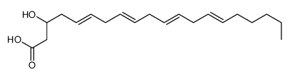 3-hydroxy-5,8,11,14-eicosatetraenoic acid structure